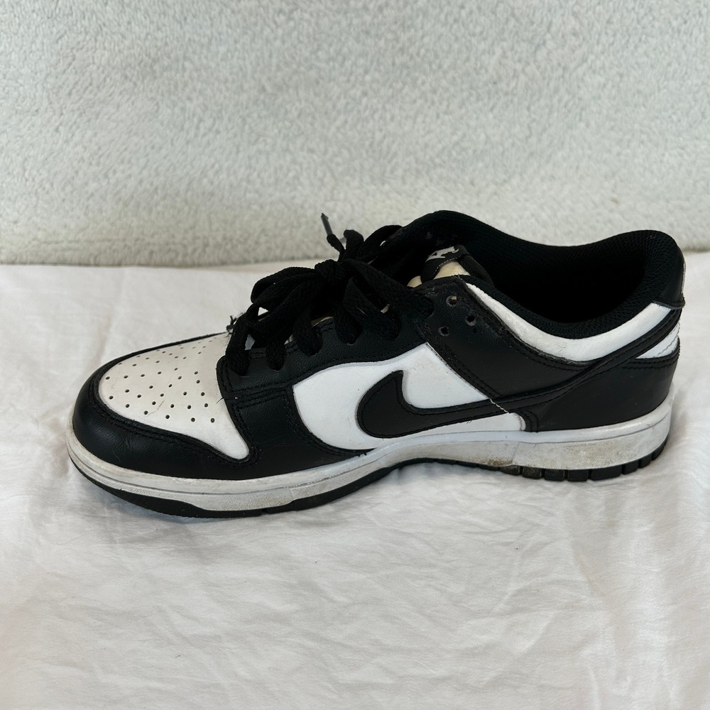 Nike Dunk Low Panda Black White GS Sneakers CW1590-100 Mens Womens Shoes Size 6Y - Picture 6 of 15